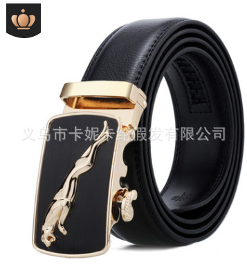 Cinturón de hombre de negocios de cuero 100% puro venta caliente hebilla automática para hombre