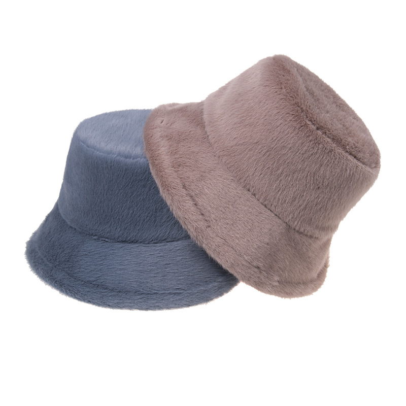 Unisex Fashion Solid Color Flat Eaves Bucket Hat display picture 2