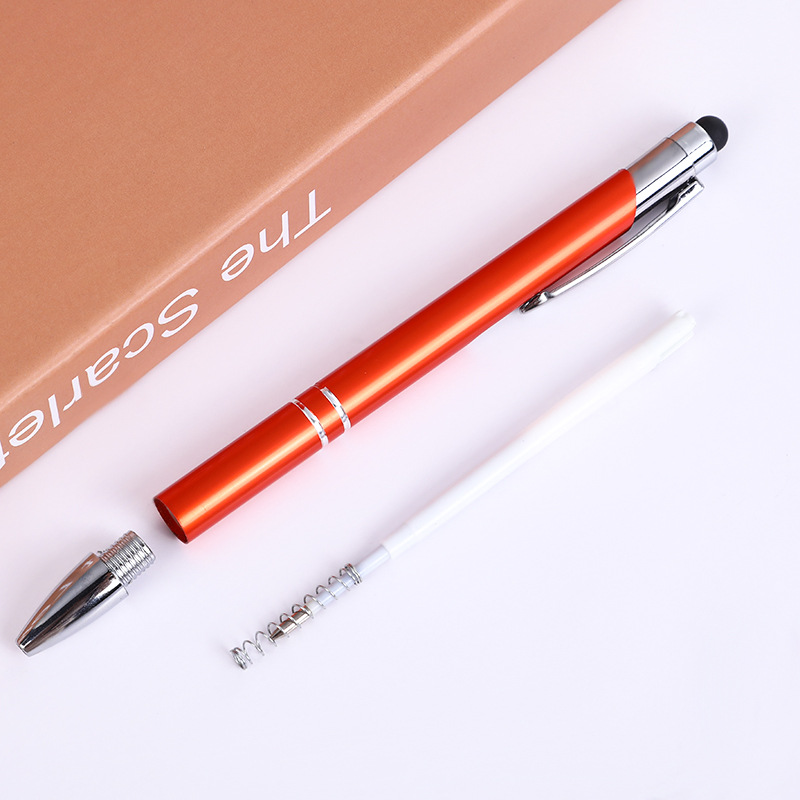 Fábrica de negocios al por mayor publicidad pluma Metal bolígrafo táctil pluma alúmina firma pluma metal pluma letras personalizadas
