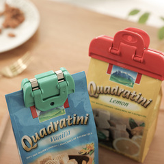 Japanese Food Sealing Clips Kitchen Plastic Bag Seal Clips Powdered Milk Tea Snack Bag Sealing Clips 2-Pack