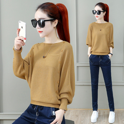 Female long-sleeved t-shirt 2020 new pattern have cash less than that is registered in the accounts jacket Base coat Thin section spring and autumn Internal lap Easy lady Bat shirt
