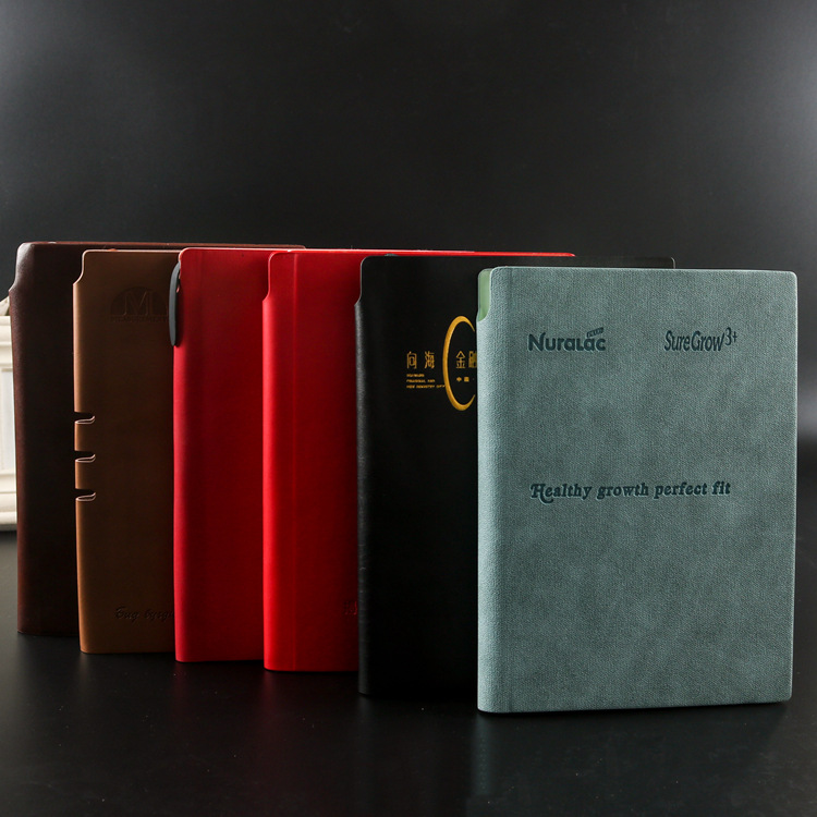 創意時尚A5記事本定做學生帶筆插筆記本定制辦公商務記事本