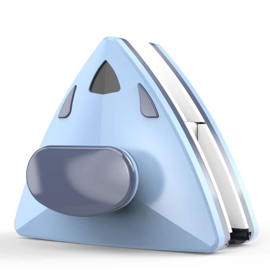 Hollow glass triangular window cleaner, magnetic double-sided glass cleaner, double-layer glass cleaner, glass cleaning tool detail image 5