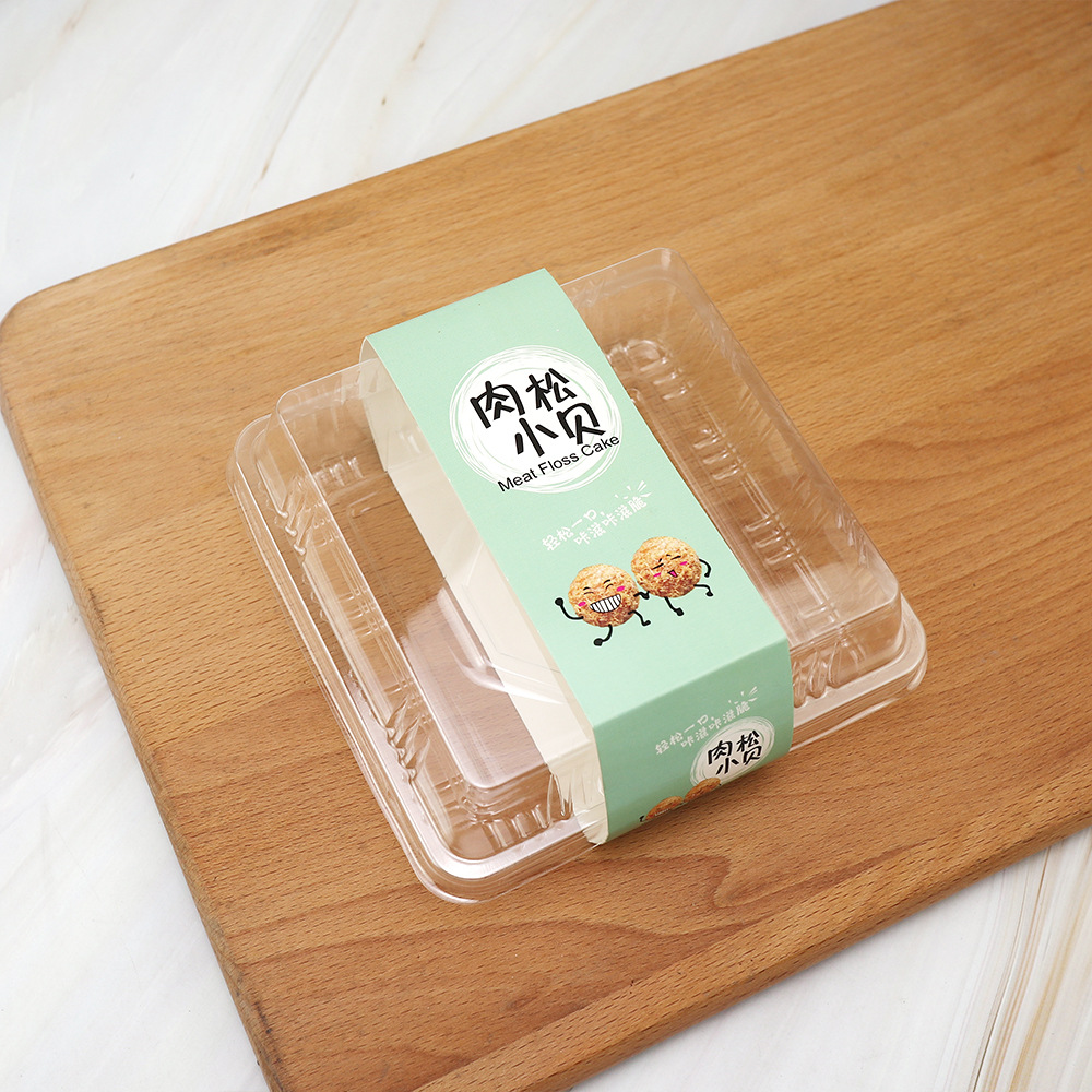 Caja de embalaje de papata puff, Xue Mei Niang, carne de pino de cáscara, pastel de frijoles verdes, caja de embalaje cuadrada, caja de comidas para llevar image 10