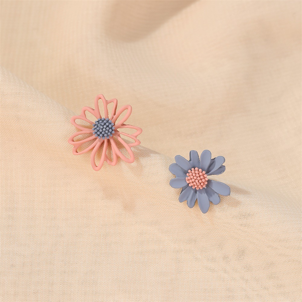 Flower Plating Alloy Earrings Ear Studs display picture 8