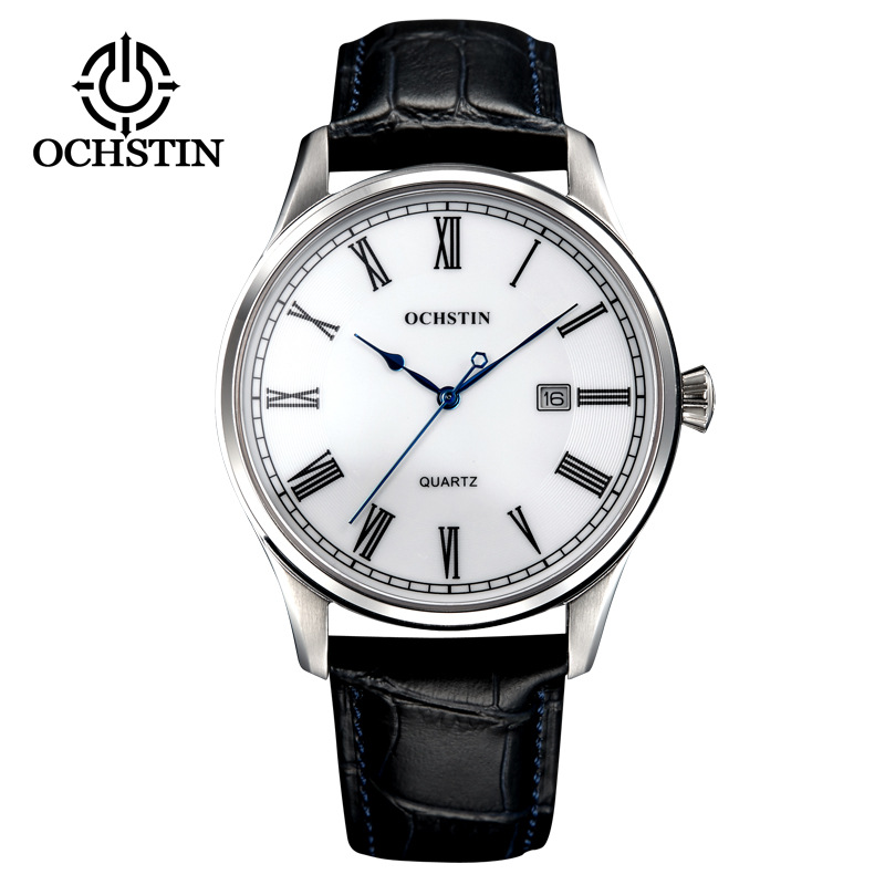 Cinturón negro blanco plateado para hombre