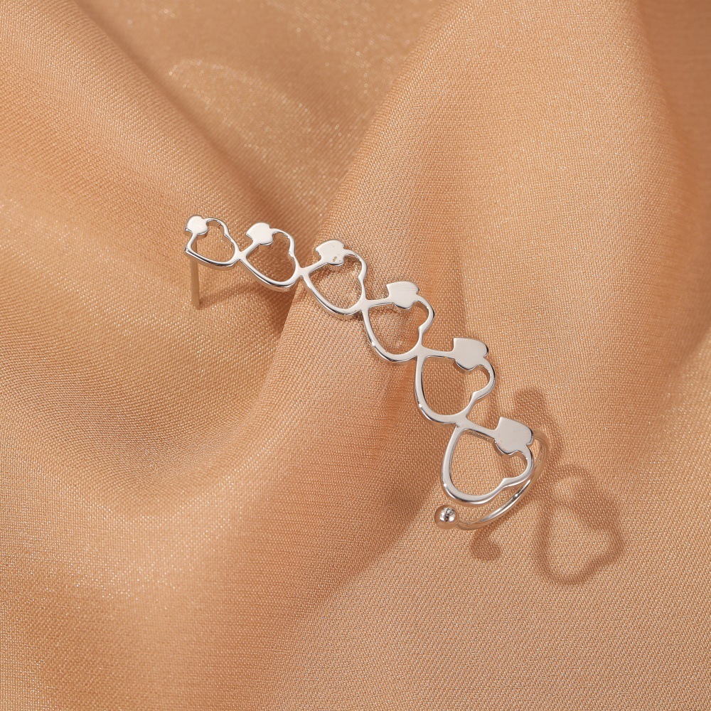 Earrings Cool Simple Star Love Ear Hanging Single Ear Jewelry