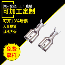 跨境供应110插片端子,DJ610-2.8-2，2.8双脚线路板插片厂家批发