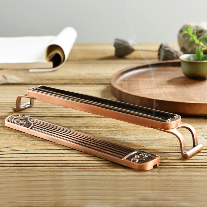 household Simplicity Line censer Buddhist mood Tea ceremony Xiangjian Perfume box indoor Incense burner gift decorate Decoration Line censer