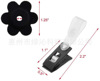 Garden flag accessories black rubber plum plug with plastic folder windpack