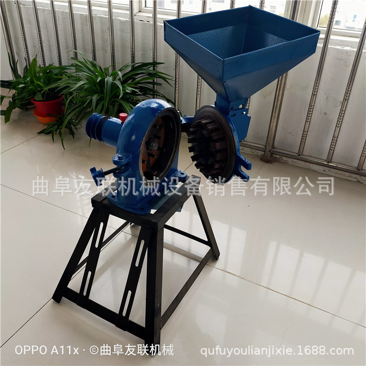 小型单相电杂粮打碎机 新型齿爪式粉碎机 家用杂粮立式磨粉机60