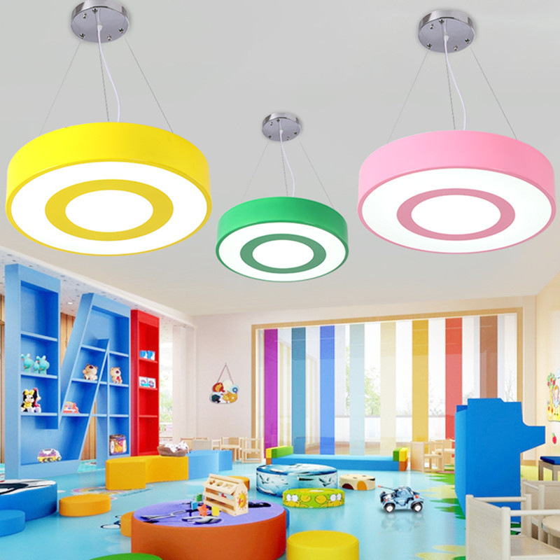 Training institution lights, circular children's playground lights, kindergarten lobby corridor lights, classroom lights, amusement park decorative chandeliers