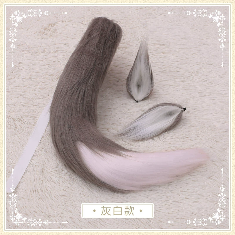 Tushan Susu cos cáo tai fox tail cosplay mũ đuôi handmade tai động vật kẹp tóc thiết lập tương lai