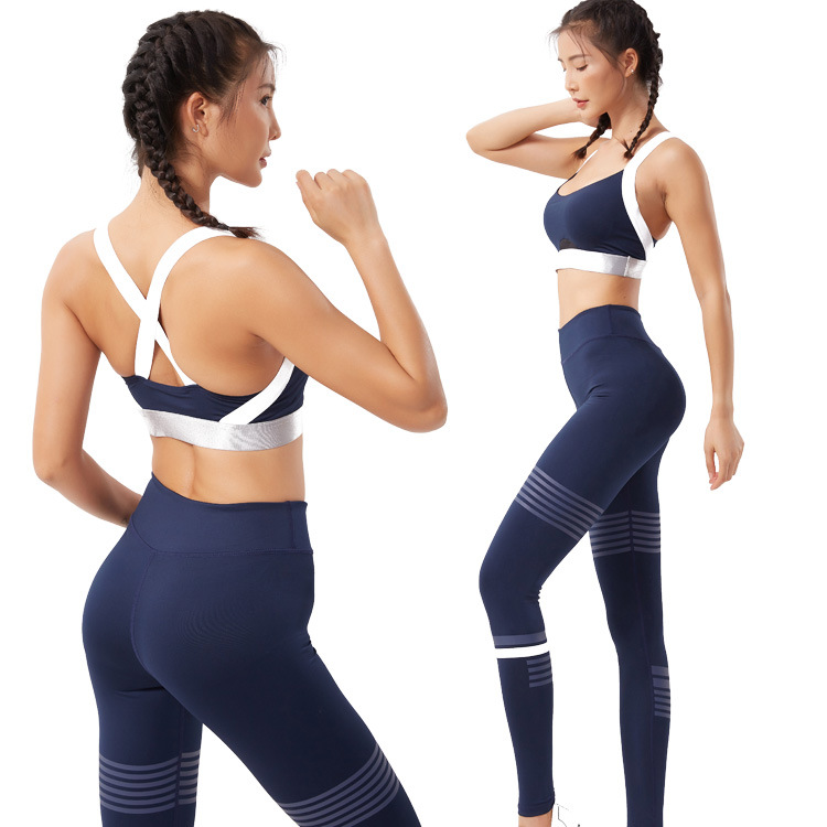 Yoga Tracksuits Running Offset Fitness Vest Two Piece Set