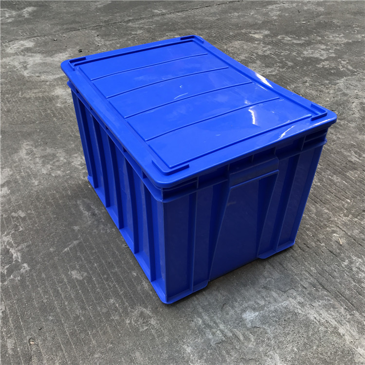600*500*400防静电塑料周转箱 可配盖黑色防尘箱 11#pp塑料箱