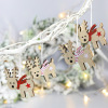 Christmas cartoon wooden decorations, pendant for elderly, suitable for import