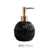 Black round bottle