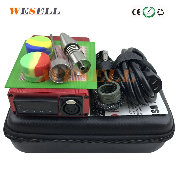 Цвет регулятора температуры PID Красный E термостат для ногтей титановый гвоздь Dnail