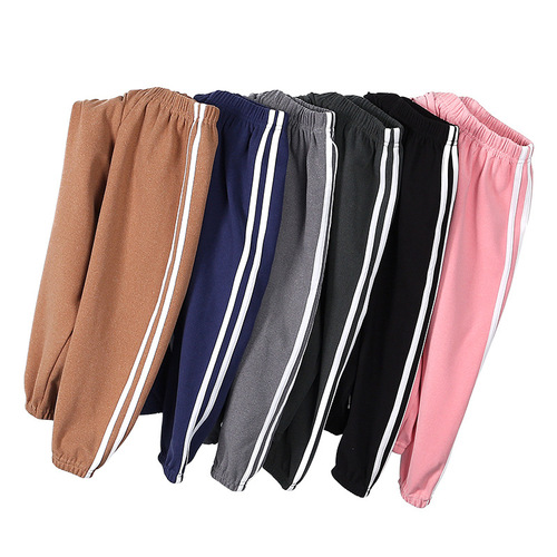 Children's German thin velvet casual pants autumn and winter thin velvet boys and girls double-sided velvet trousers baby wear parallel bar sweatpants