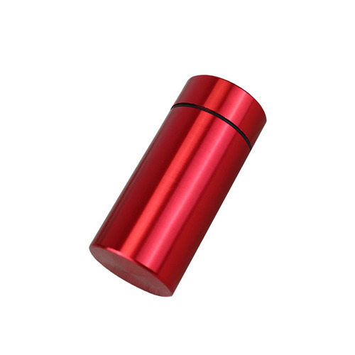 Creative threaded aluminum packaging canisters round waterproof sealing metal aluminum bottle mini portable tea canister