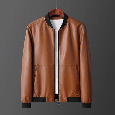 男士皮衣2020新款韩版修身帅气春秋男外套青年皮夹克外套厂家直销|ru