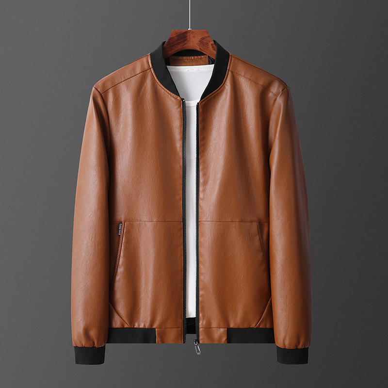 男士皮衣2020新款韩版修身帅气春秋男外套青年皮夹克外套厂家直销|ru