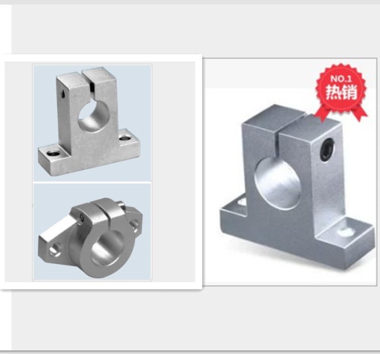 光轴卧式轴承底座SK15 SHF15光轴底座光轴固定座菱形轴承座支架