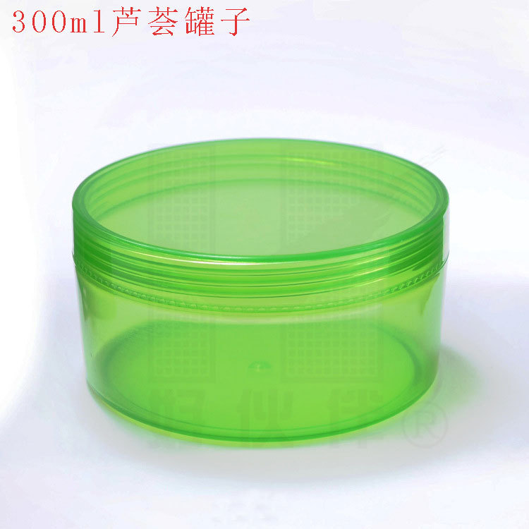 芦荟胶300克补水保湿面膜瓶罐，PP塑料全透明膏霜瓶 芦荟罐子
