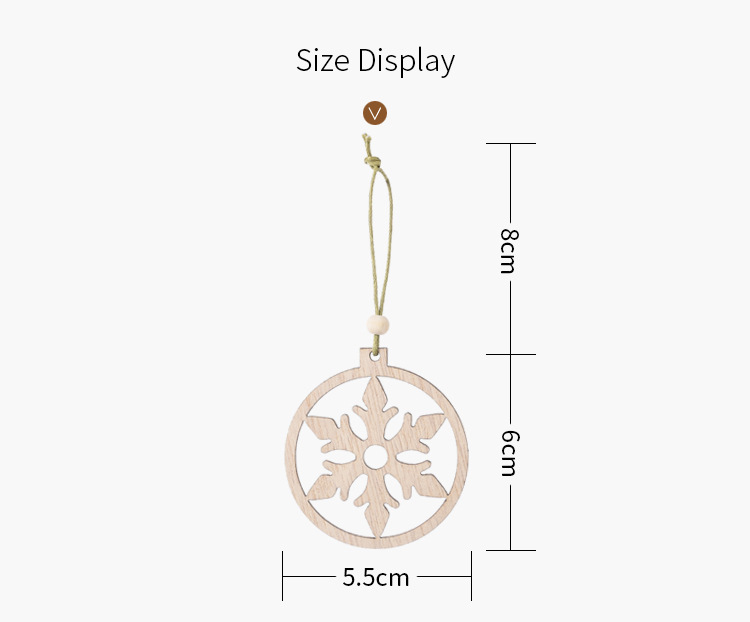 Creative New Hollow Wooden Pendant display picture 13