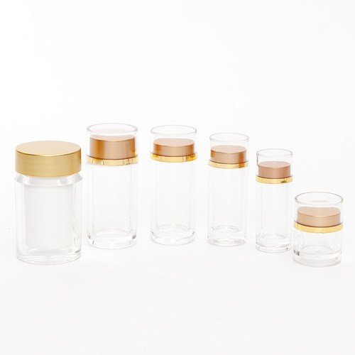 Small acrylic saffron bottle tablet candy plastic bottle medicine bottle capsule bottle health product bottle cordyceps bottle