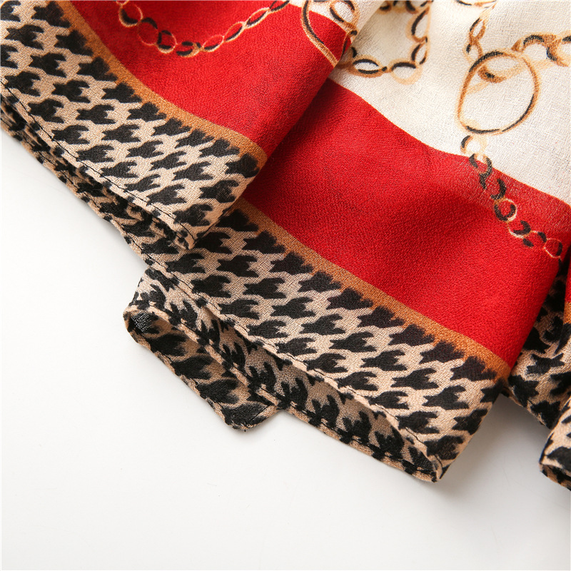 Nueva bufanda clida con estampado de algodn y lino para mujerpicture19