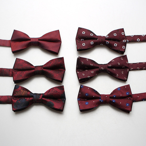 Factory direct supply of men's bow tie, groom, best man, emcee, formal suit, Korean style trendy bow tie