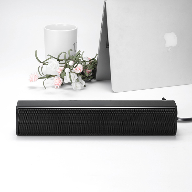 Usb2.0 Portable Long Soundbar Computer Speaker Private Model Multimedia Home Laptop Small Stereo Speaker
