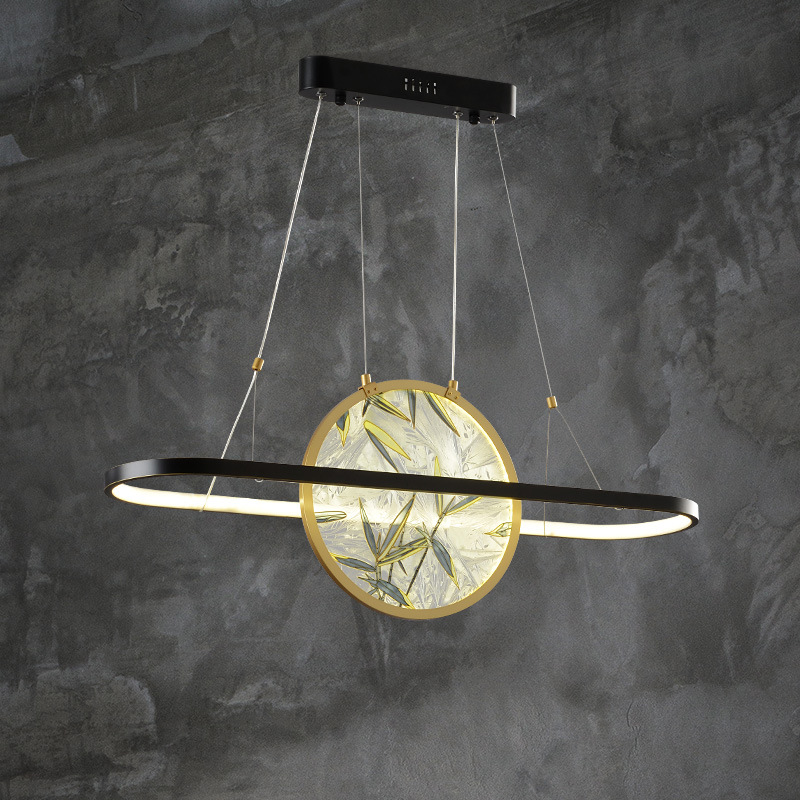 珐琅彩吊灯现代新中式灯创意轻奢室内书房茶室卧室吊灯|ms