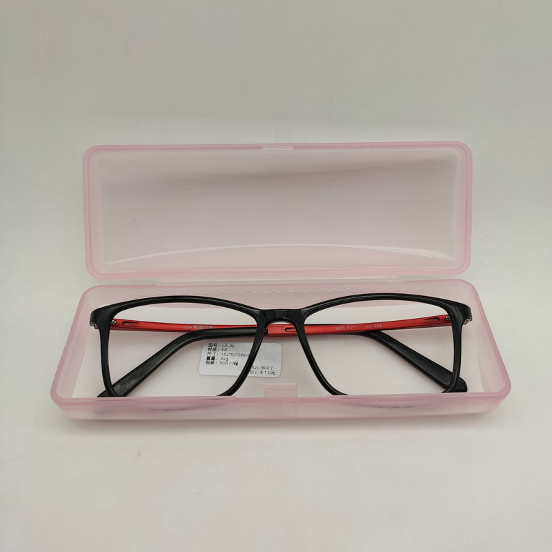 pvc塑料老花镜盒子厂家批发 彩色透明太阳眼镜盒近视眼镜盒