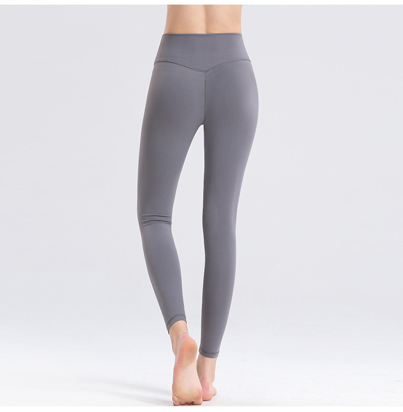 fashion plain color seamless yoga legging NSBS55875