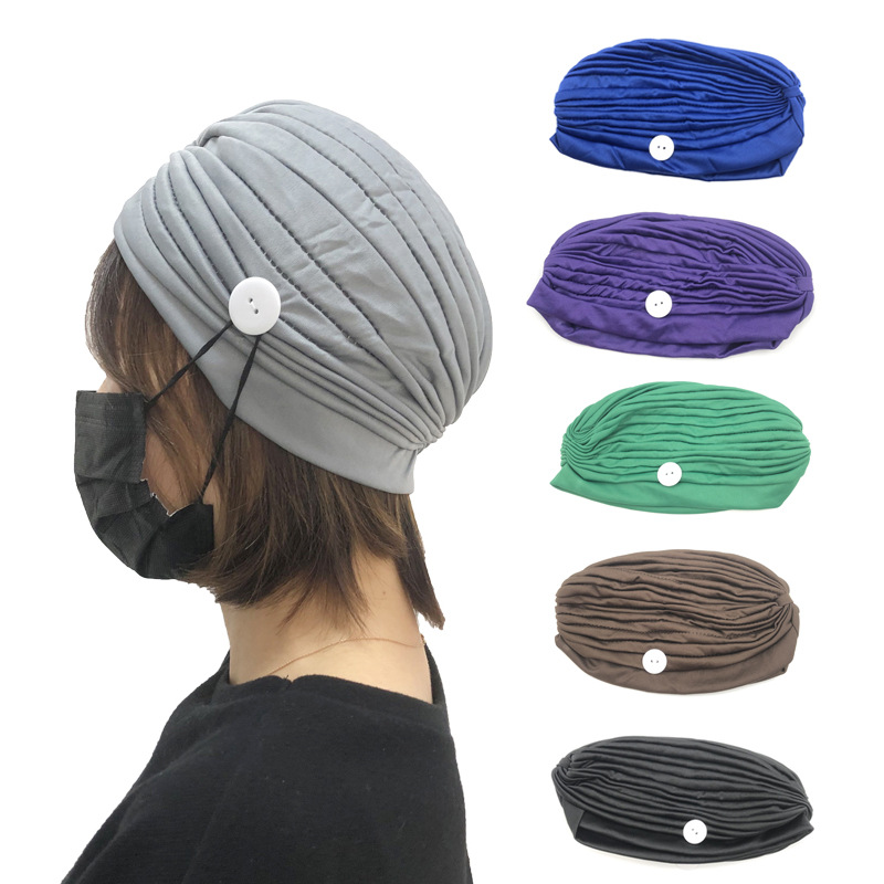 Nouveau Populaire Femmes De Masque Anti-strangulation Bande De Cheveux Sport Fitness Postiche Indien Cap Usine En Stock Usine Directe Ventes display picture 14