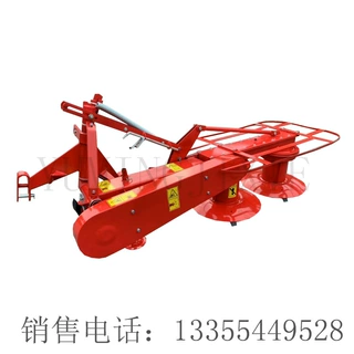 拖拉机后置圆盘割草机 双盘牧草苜蓿收割机  享受农业补贴割艾机