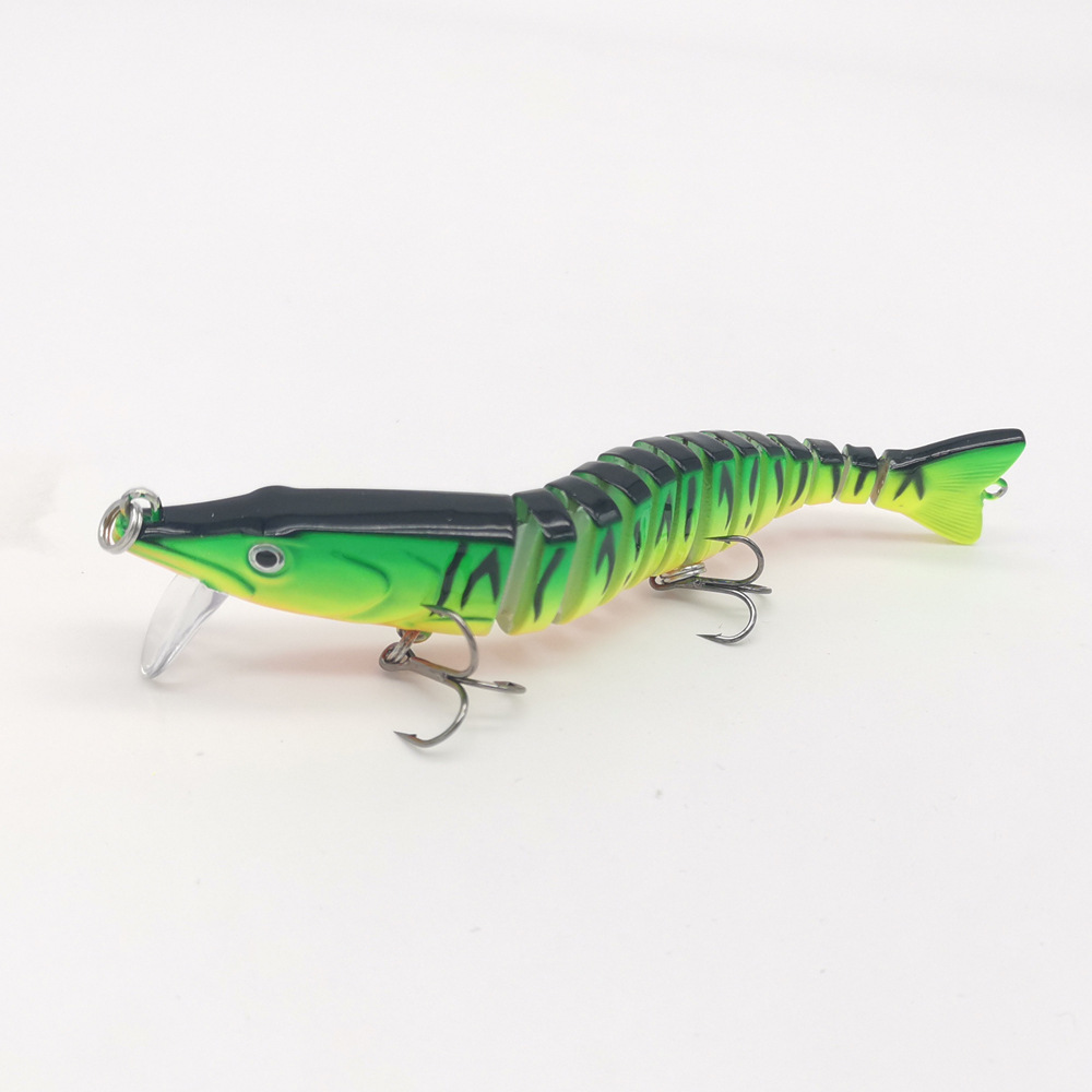 2Pcs Multi Jointed Fishing Lure 120mm/19.6g Hard Plastic Minnow Swimbait Trolling Bass Fishing Tackle