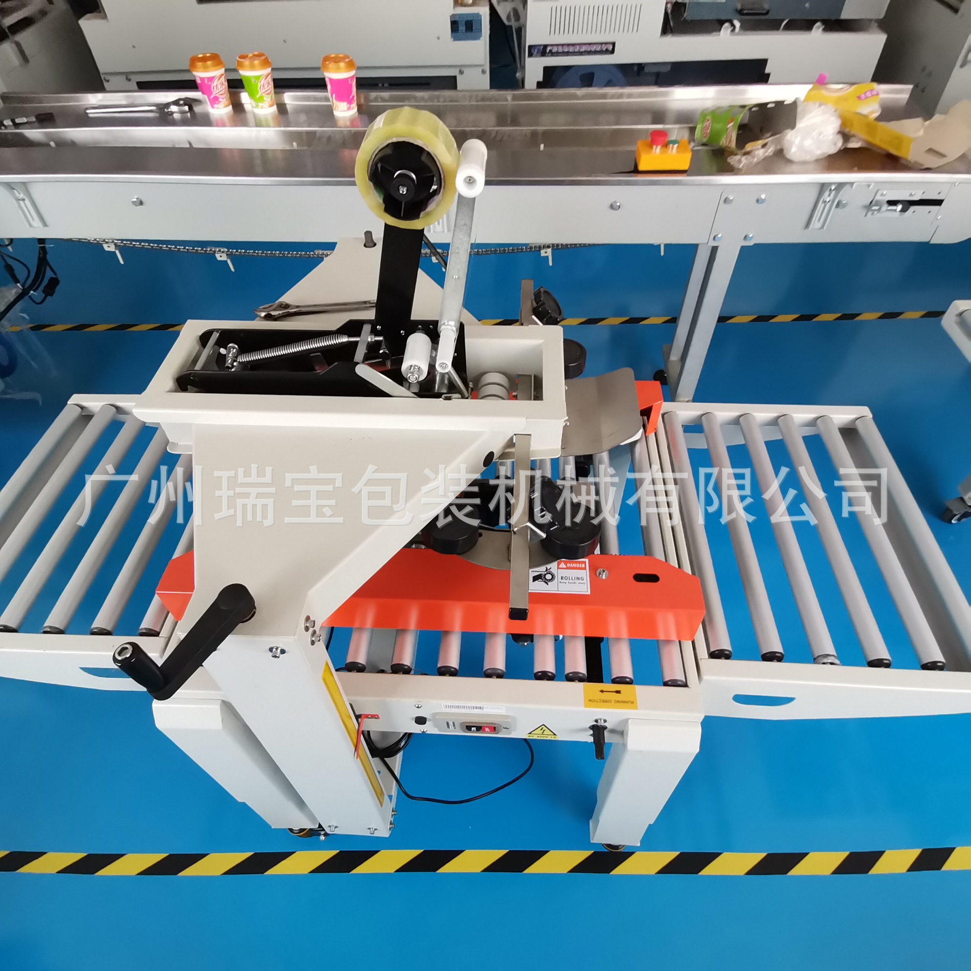 FXJ-6050型自动胶带封箱机 纸箱胶带封口机 纸箱封口机 打包机