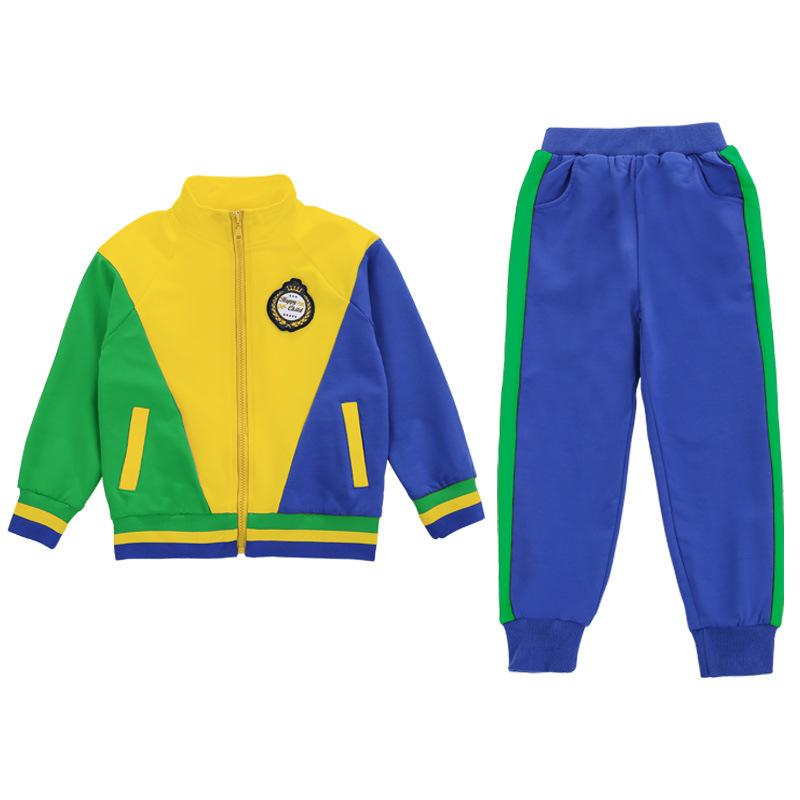 Traje de dos piezas amarillo y verde-ropa de otoño