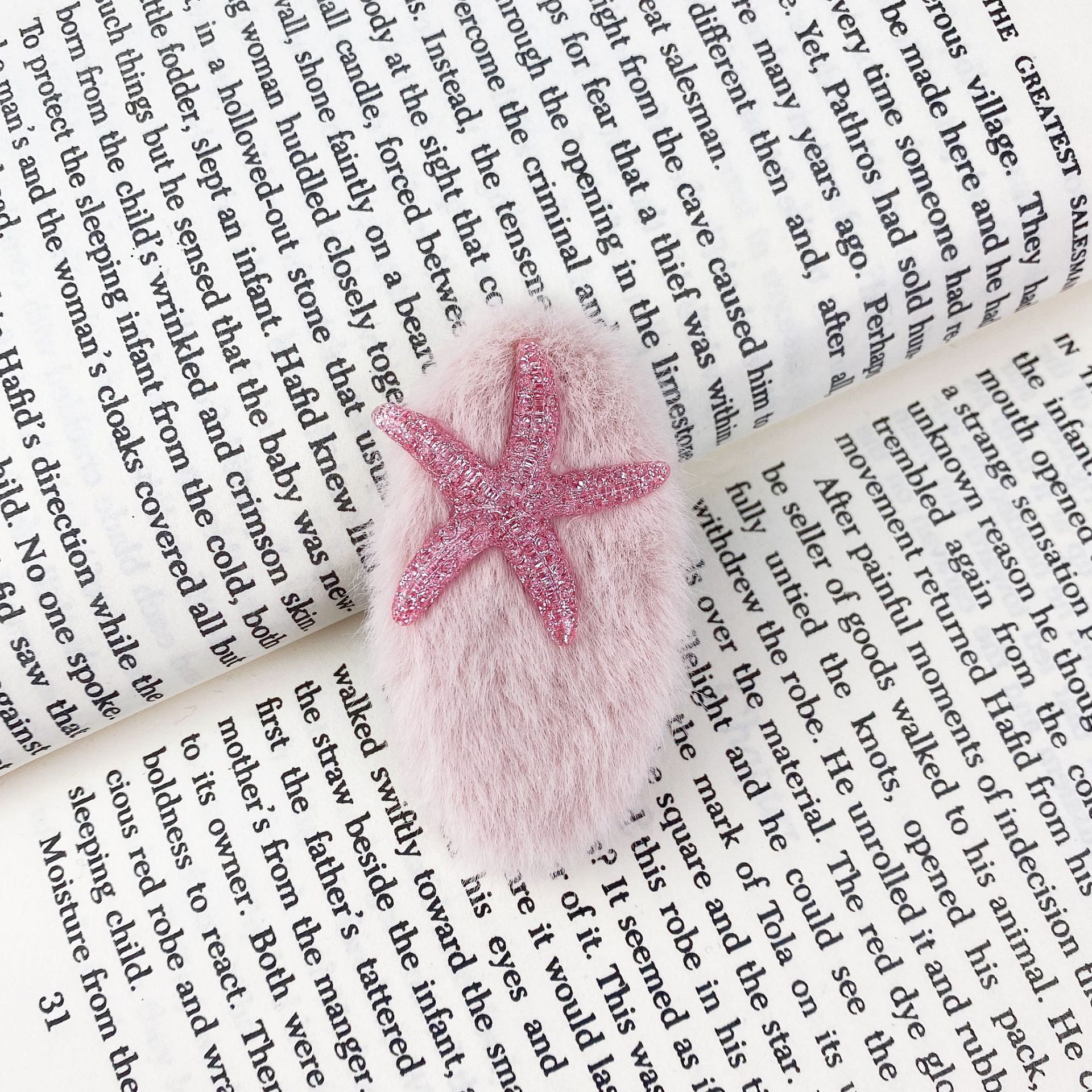 Korean Plush Starfish Candy Color Hairpin display picture 5