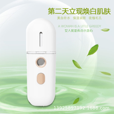 家用迷你便携式手持加湿器纳米喷雾补水仪面部保湿器神器美容仪