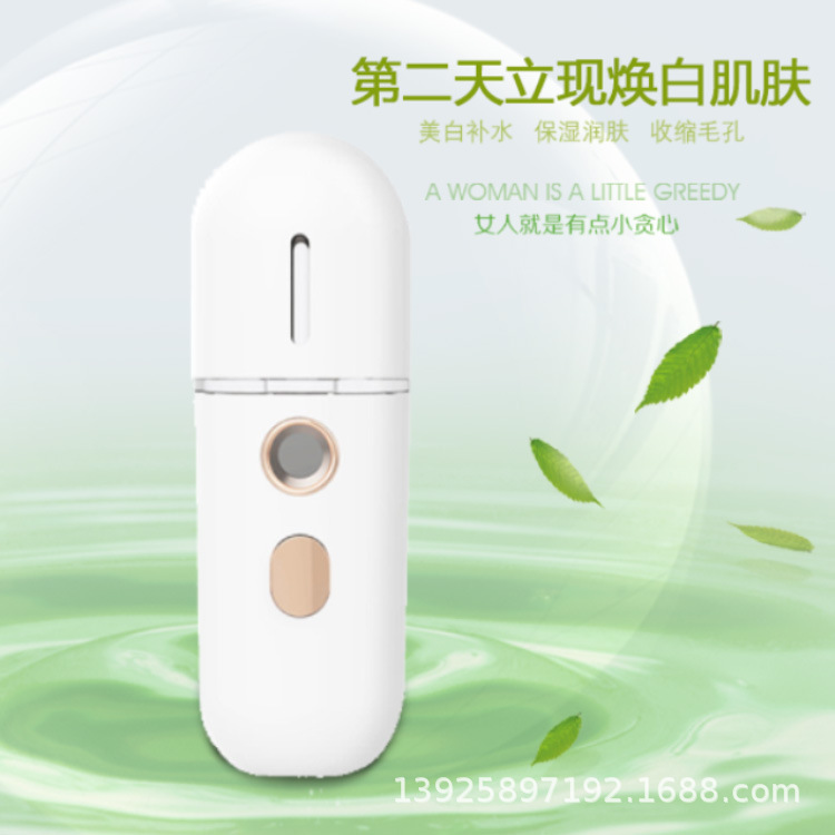 家用迷你便携式手持加湿器纳米喷雾补水仪面部保湿器神器美容仪