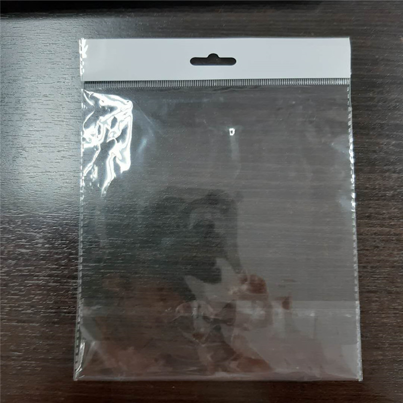 Customized Guangdong Opp Long Card Head Bag Shantou Opp Self-Adhesive Bag Packaging Wig Piece Bag with Printed Logo