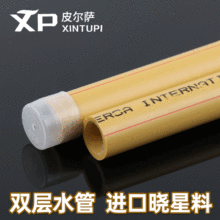 上海皮尔萨进口晓星原料双层PPR抗冻自来水管外黄内白双色热水管