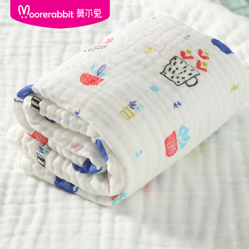 Wholesale baby gauze bath towels for all seasons, newborn cotton edged soft blankets, children's quilts and blankets