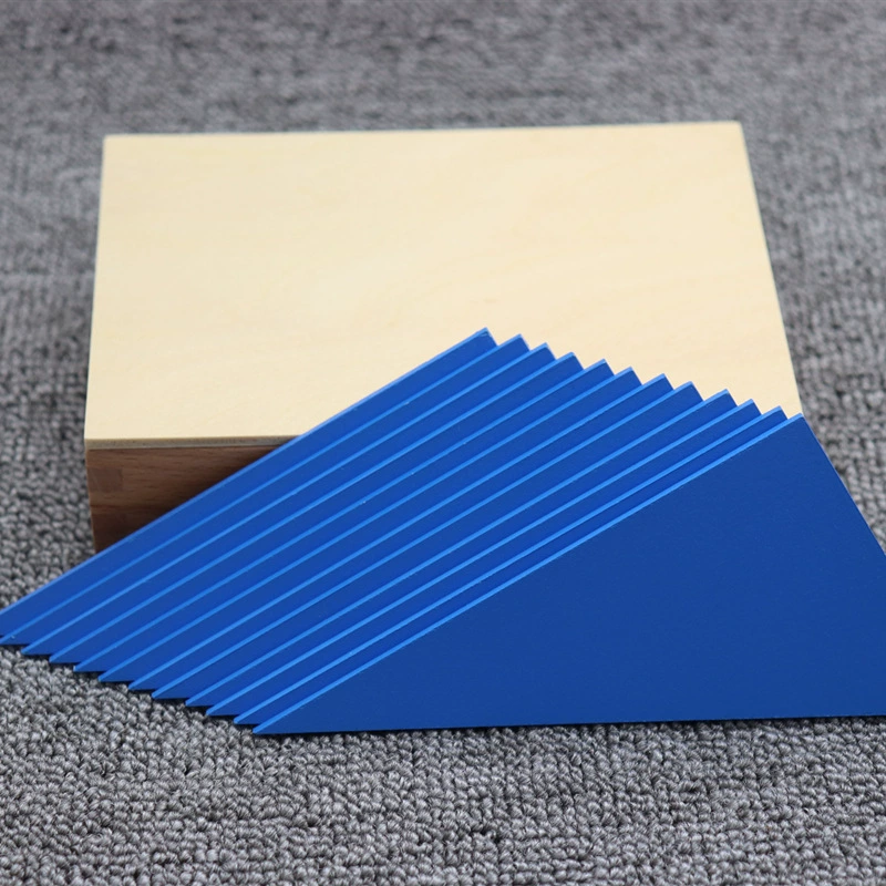 Professional teaching aids, blue triangle, toy, early education, upgraded version, teaching toy
