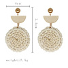 Fashionable woven earrings handmade, European style