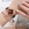 Brand fashionable watch, metal quartz set, simple and elegant design